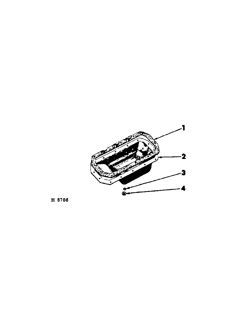 Схема запчастей Case IH 201 - (A-020[A]) - CRANKCASE OIL PAN (10) - ENGINE