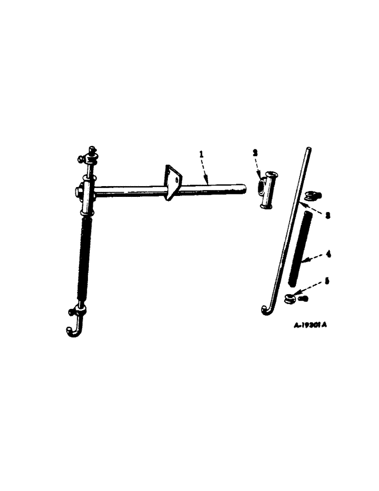 Схема запчастей Case IH F-144 - (B-29) - REAR LIFTING BAR AND PRESSURE ROD 