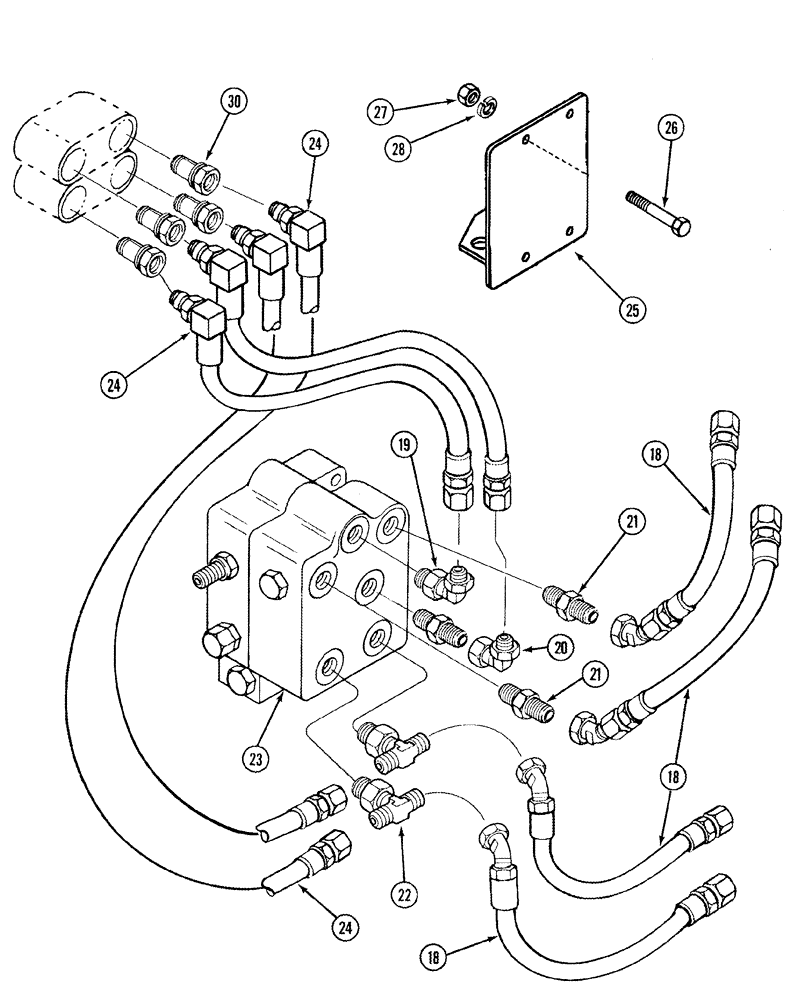 Схема запчастей Case IH L455 - (08-21) - HYDRAULICS MID MOUNT 2 Function C50 - C60 - With Self Leveling (08) - HYDRAULICS