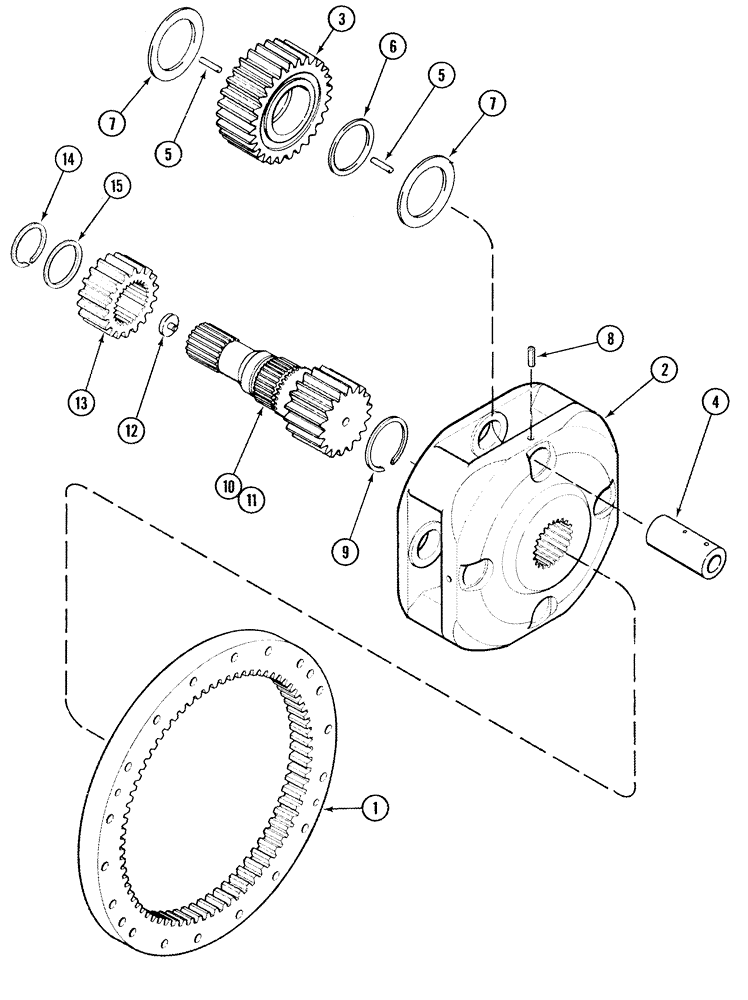 Схема запчастей Case IH MX270 - (06-30) - REAR AXLE PLANETARY, MX270 (06) - POWER TRAIN