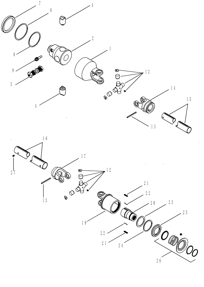 Схема запчастей Case IH 420 - (09A-07) - DRIVE SHAFT - MAIN DRUM, 5 ROW NARROW LEFT HAND (13) - PICKING SYSTEM