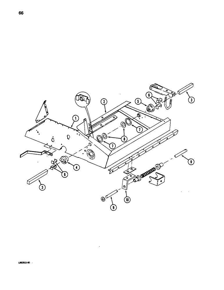 Схема запчастей Case IH 5100 - (066) - MAIN FRAME 