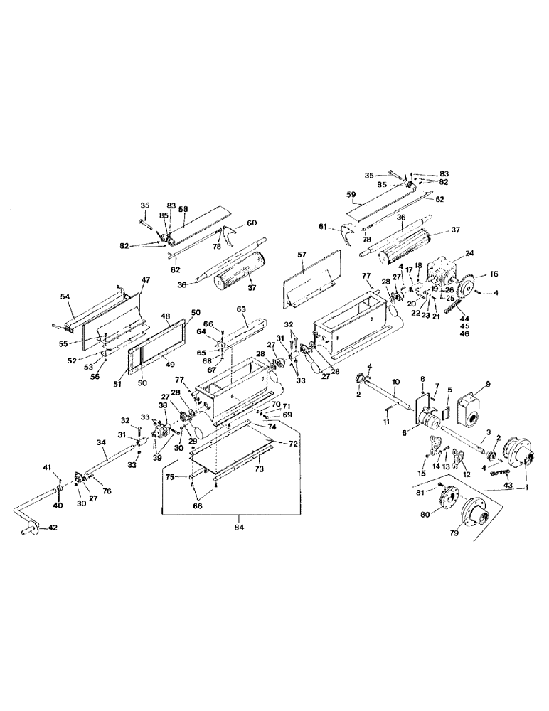 Схема запчастей Case IH 1802 - (32) - MODEL AS1002 DRIVE TRAIN 