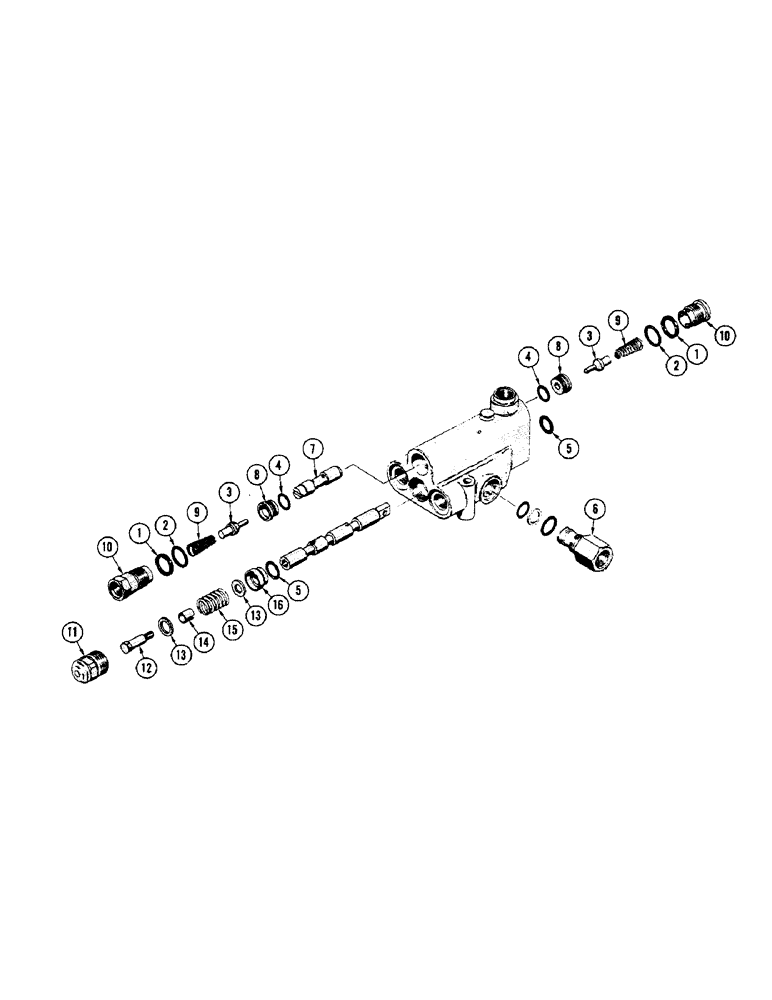 Схема запчастей Case IH 856 - (24[A]) - F61346 CONTROL VALVE 