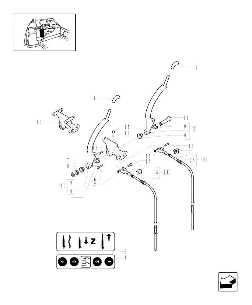 Схема запчастей Case IH MXU125 - (1.96.2/21) - (VAR.005-006-009-010) 4 REMOTES(2NC+2CONFIG) - CONTROL VALVE (10) - OPERATORS PLATFORM/CAB