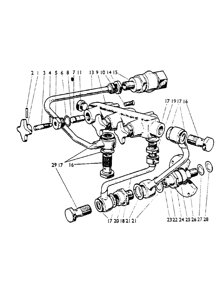 Схема запчастей Case IH 990A - (72) - THREE-WAY HYD. VALVE, U279, WITH EXACTOR COUPLING, THREE-WAY HYD. VALVE, U279, LESS EXACTOR COUPLING (07) - HYDRAULIC SYSTEM