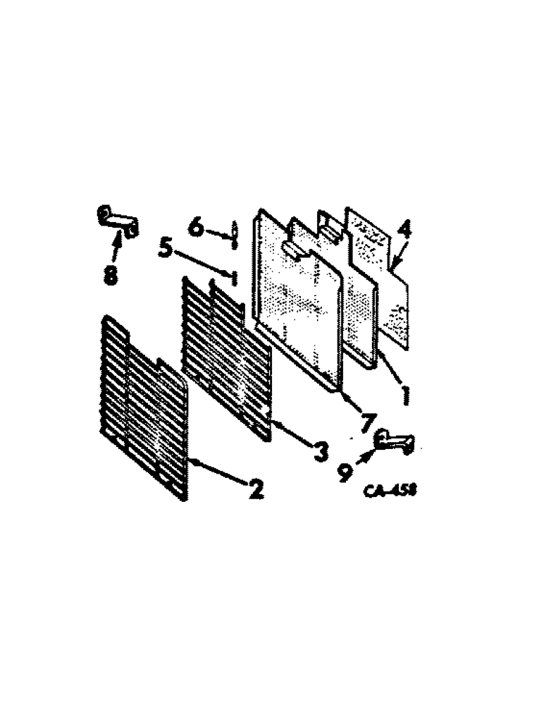 Схема запчастей Case IH 1456 - (06-04) - COOLING, RADIATOR GRILLES AND SCREENS Cooling