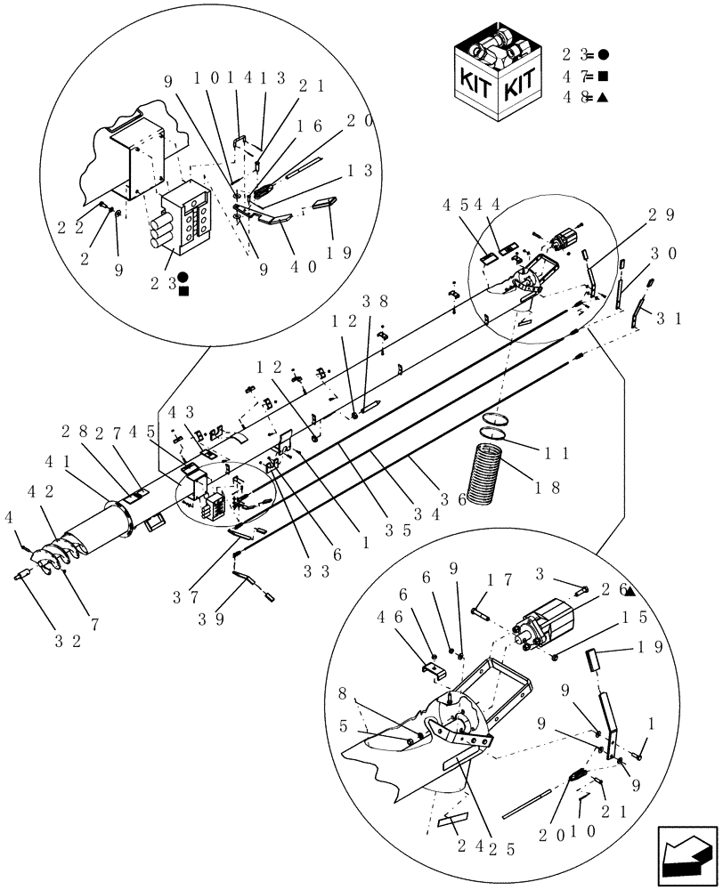 Схема запчастей Case IH ADX3380 - (L.10.B[06]) - AUGER TUBE ASSEMBLY (BSN CBJ0005357 [ADX3380] & BSN CBJ0019010 [ADX3430] L - Field Processing