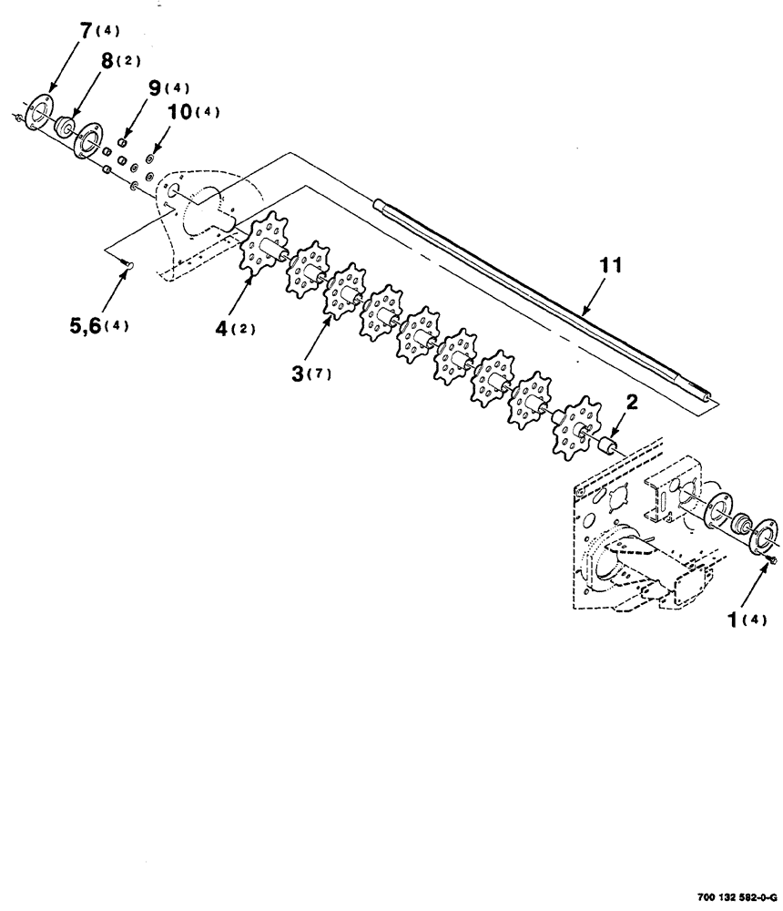 Схема запчастей Case IH RS561A - (6-028) - REINK ASSEMBLY (14) - BALE CHAMBER