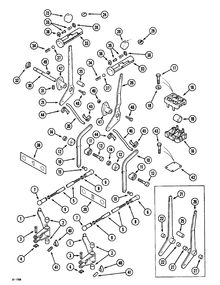 Схема запчастей Case IH 5150 - (8-048) - CONTROLS - REMOTE CONTROL VALVE, 1ST & 2ND BANK (08) - HYDRAULICS