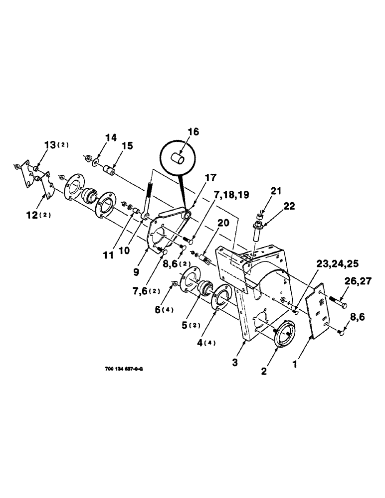 Схема запчастей Case IH 625 - (5-08) - PANEL ASSEMBLY, HAY CONDITIONER, RIGHT (58) - ATTACHMENTS/HEADERS