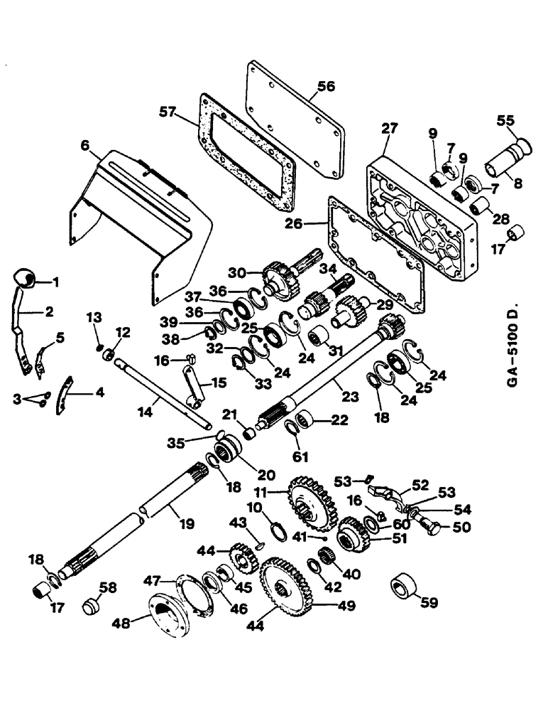 Схема запчастей Case IH 744 - (1I06) - ENGINE PTO, GROUND SPEED PTO 644 (04) - Drive Train