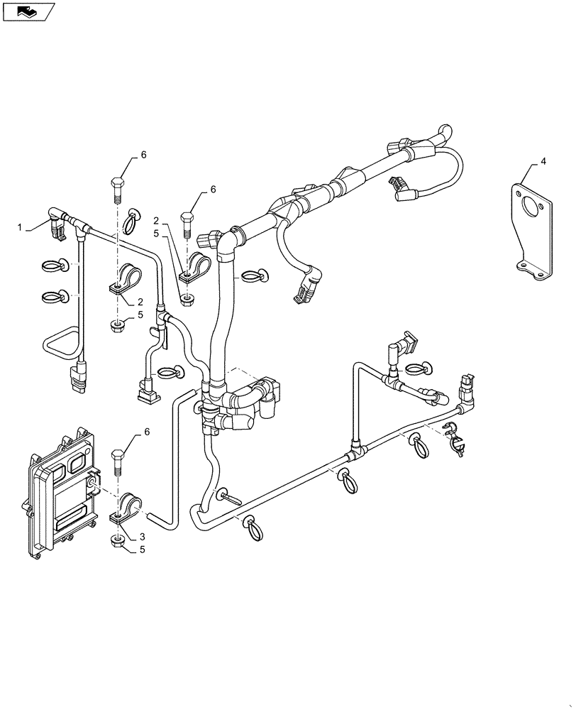 Схема запчастей Case IH 3330 - (55.100.18) - CABLES (55) - ELECTRICAL SYSTEMS