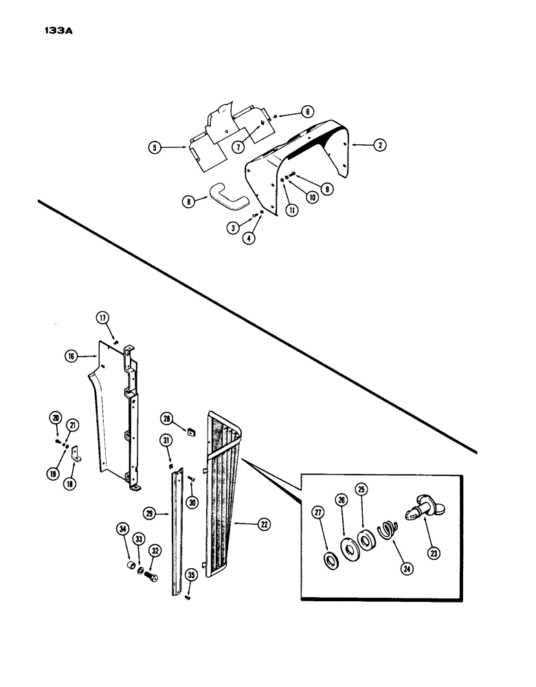 Схема запчастей Case IH 1030 - (133A) - SHEET METAL, CONTINUED (09) - CHASSIS