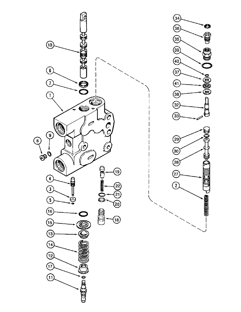 Схема запчастей Case IH 8920 - (8-046) - HYDRAULIC REMOTE VALVE ASSEMBLY, FIRST REMOTE WITH LOAD CHECK (08) - HYDRAULICS