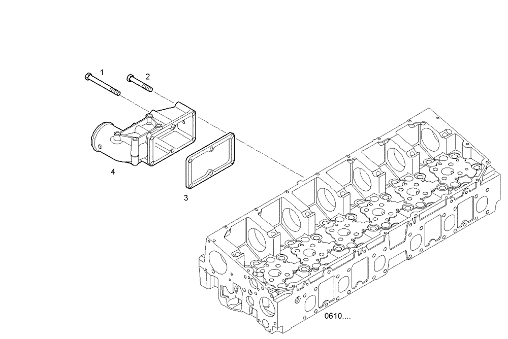 Схема запчастей Case IH F2CE9684L E005 - (0710.234) - INTAKE MANIFOLD 