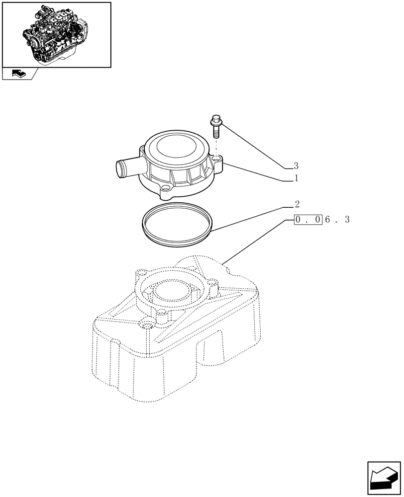 Схема запчастей Case IH F4GE9684B J600 - (0.04.5) - BREATHER - ENGINE (2852683) 