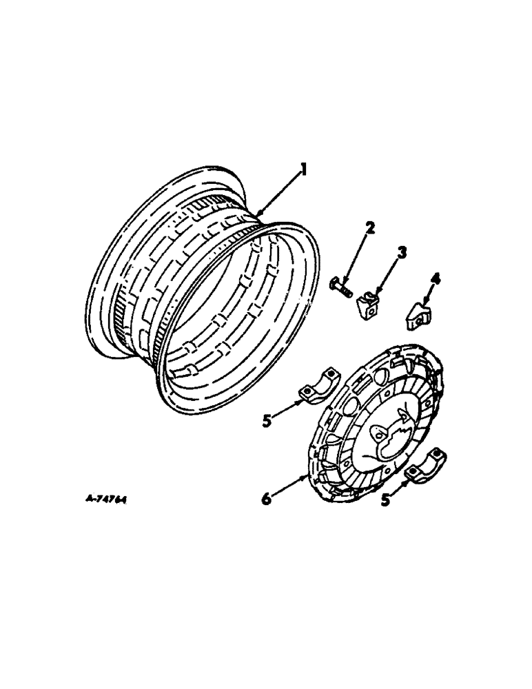 Схема запчастей Case IH 21206 - (L-05[1]) - WHEELS AND WHEEL WEIGHTS, REAR WHEELS, DOUBLE BEADED RIMS Wheels & Wheel Weights