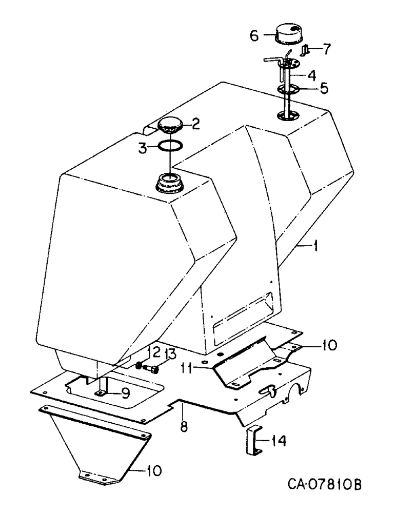 Схема запчастей Case IH 3688 - (12-09) - POWER, MAIN FUEL TANK AND SUPPORTS Power