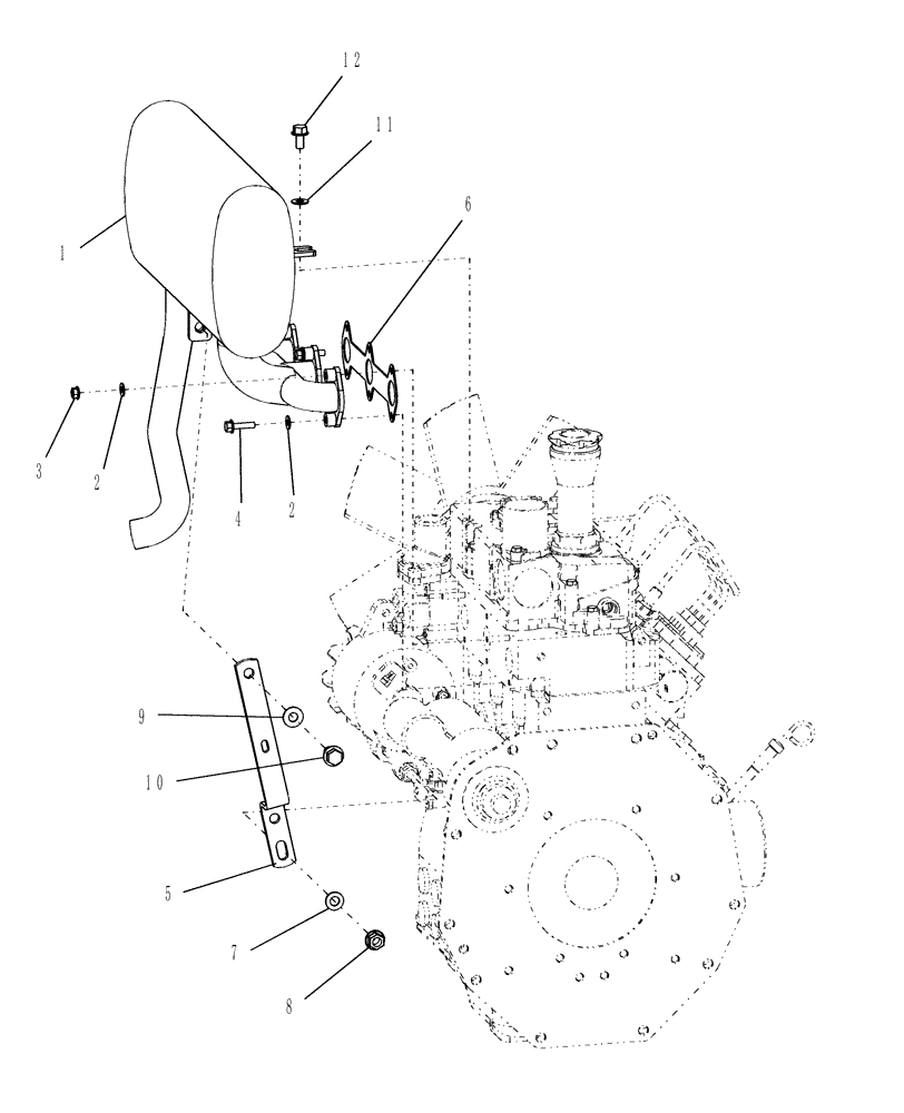 Схема запчастей Case IH DX31 - (02.06) - MUFFLER (02) - ENGINE EQUIPMENT