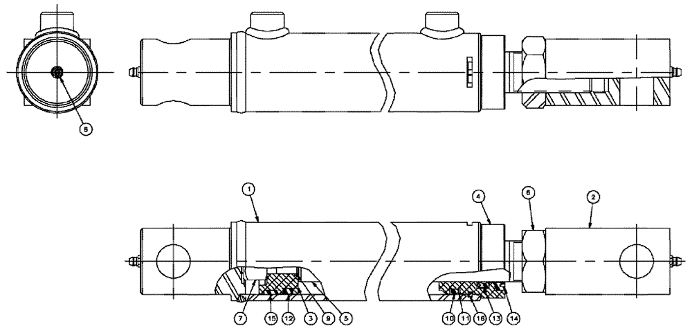 Схема запчастей Case IH SPX3310 - (07-004) - OUTER BOOM FOLD Cylinders