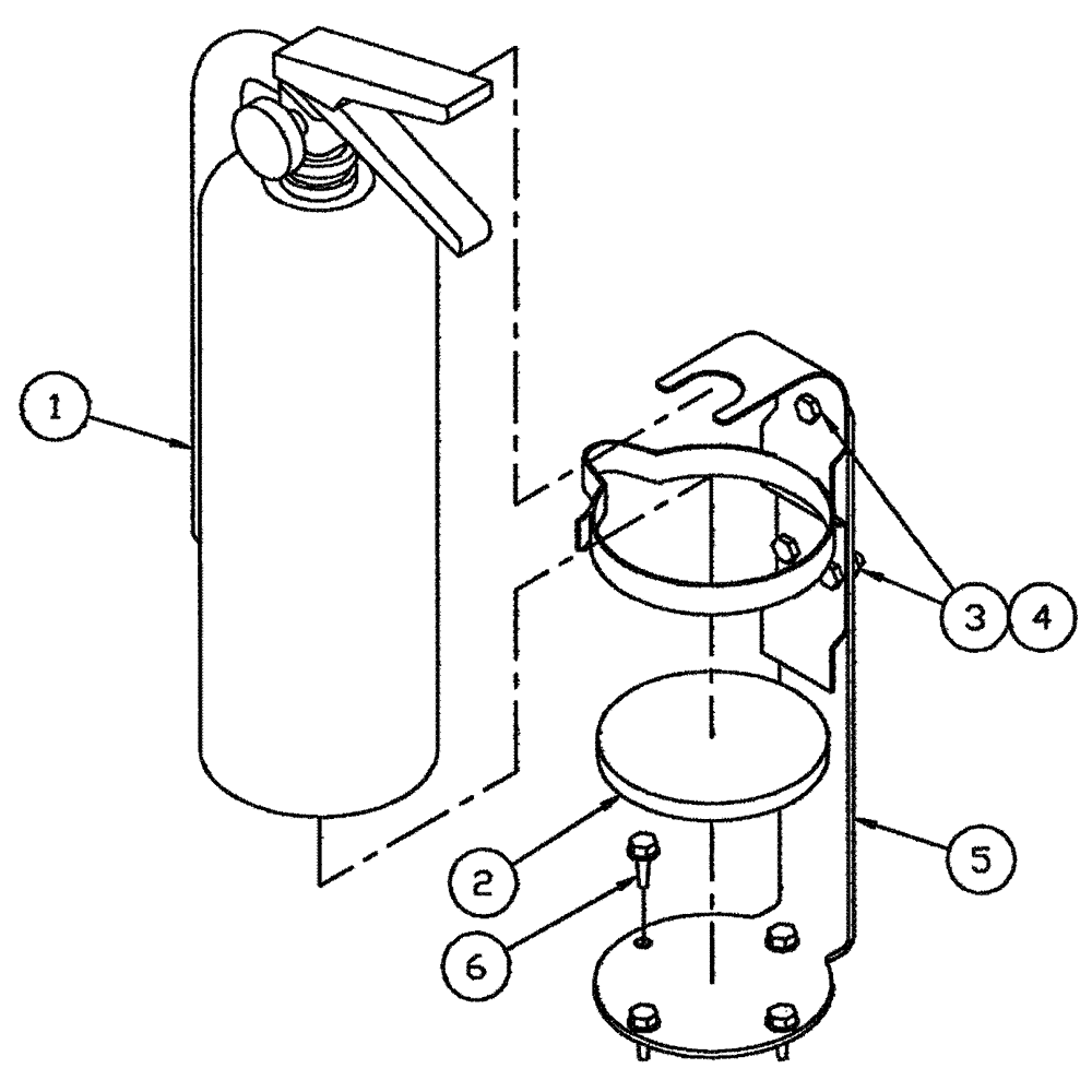 Схема запчастей Case IH 3150 - (11-002) - FIRE EXTINGUISHER GROUP Options