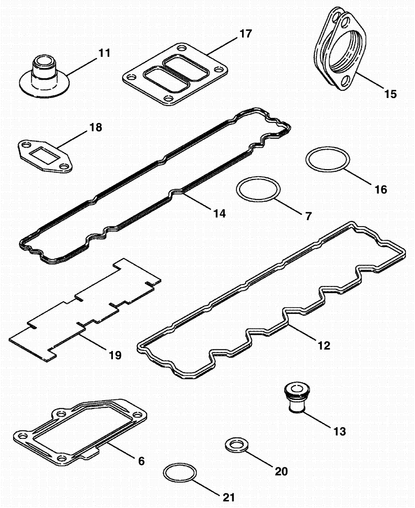 Схема запчастей Case IH TITAN 4020 - (02-049) - GASKET KIT - VALVE GRIND (01) - ENGINE