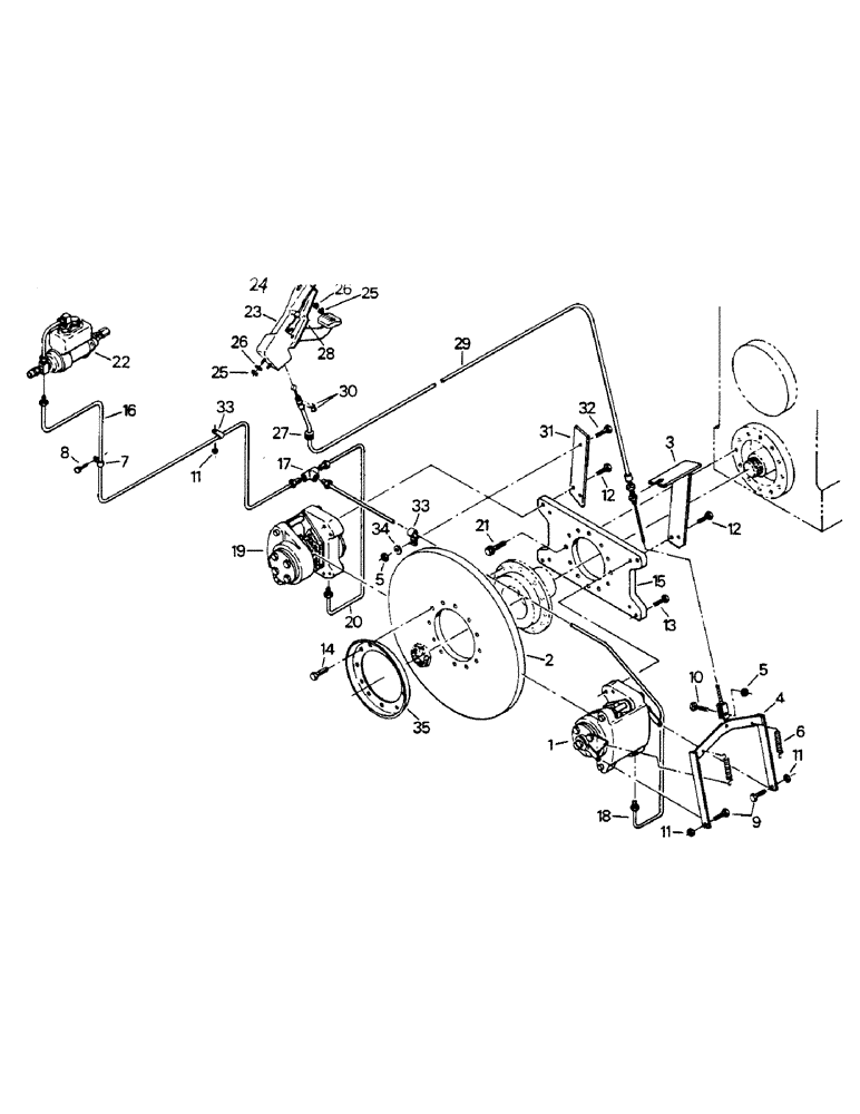 Схема запчастей Case IH ST270 - (05-07) - BRAKE GROUP, CALIPER STYLE, ASN 2000, FEB 82 (5.1) - BRAKES