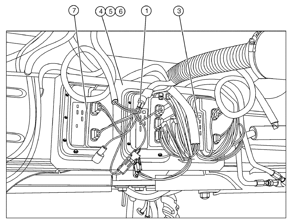 Схема запчастей Case IH 3185 - (12-016) - AIM COMMAND PACKAGE, 1-6 SECTION (06) - ELECTRICAL