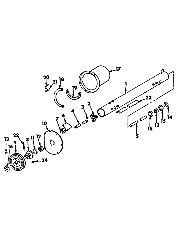 Схема запчастей Case IH 234 - (G-17) - GRINDER AND SHELLER UNITS, SHELLER ROTOR UNIT (58) - ATTACHMENTS/HEADERS