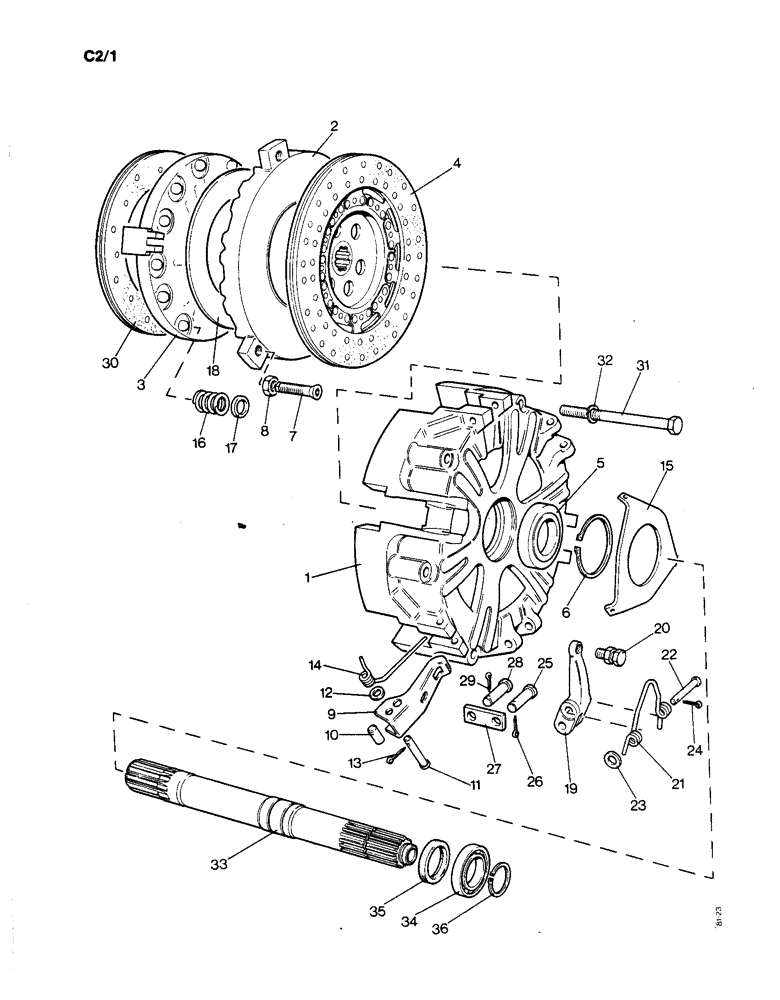 Схема запчастей Case IH 1190 - (C-02) - INDEPENDENT CLUTCH, LAYCOCK (03.1) - CLUTCH