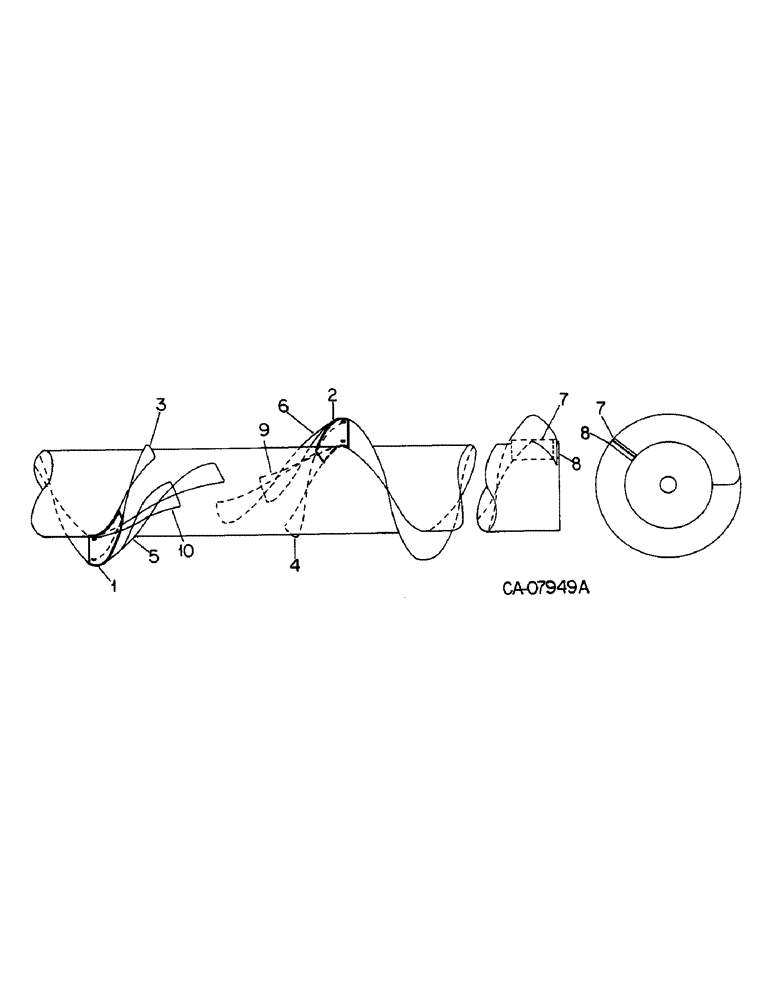 Схема запчастей Case IH 810 - (C-44) - AUGER, AUGER EXTENSIONS, STANDARD (58) - ATTACHMENTS/HEADERS