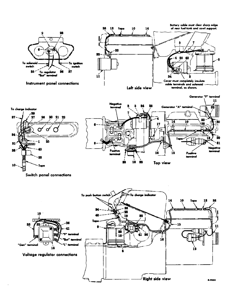 Схема запчастей Case IH 340 - (088) - ELECTRICAL SYSTEM, IGNITION & STARTING, FOR TRACTORS EQUIPPED W/BATTERY IGNITION, INTERNATIONAL 330 (06) - ELECTRICAL SYSTEMS