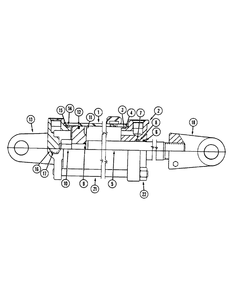 Схема запчастей Case IH 4500 - (8-060) - HYDRAULIC CYLINDER, WITH DUAL FRONT PORTS, 3-1/4 ID X 8 INCH STROKE, PRINCE (08) - HYDRAULICS