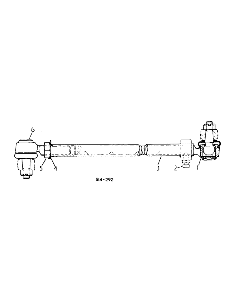 Схема запчастей Case IH 385 - (14-06) - SUSPENSION, TIE ROD ASSY, ADJUSTABLE FRONT AXLE, STRAIGHT Suspension