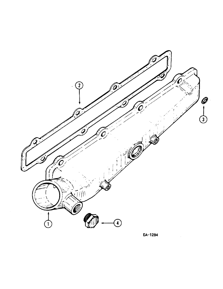 Схема запчастей Case IH 248 - (2-038) - INTAKE MANIFOLD, 258, 585 (02) - ENGINE