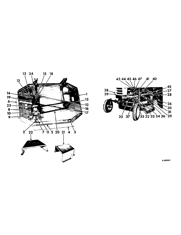 Схема запчастей Case IH HR-1 - (N-02) - PLATFORM & MOUNTING PARTS 