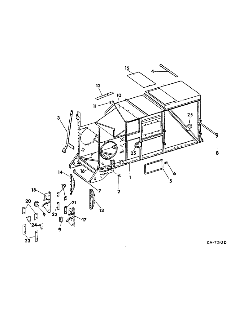 Схема запчастей Case IH 715 - (20-01) - SEPARATOR, SEPARATOR AND RELATED PARTS Separation