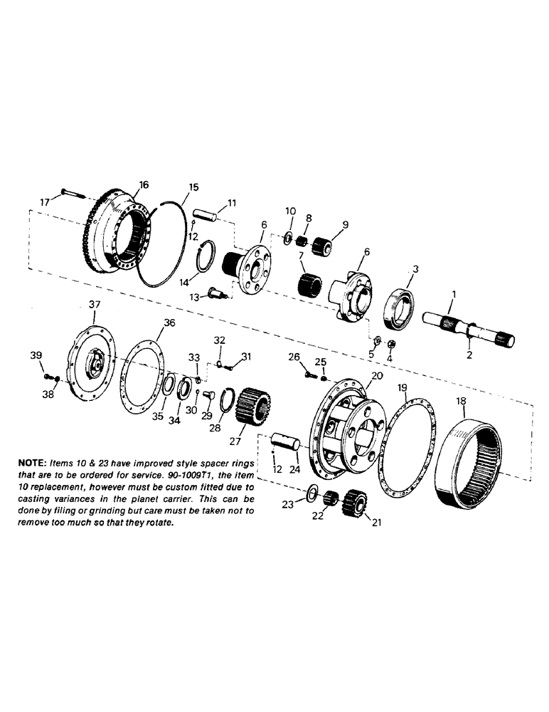 Схема запчастей Case IH STEIGER - (04-52) - MODEL 598 PLANETARY, K-598.00/10 (04) - Drive Train