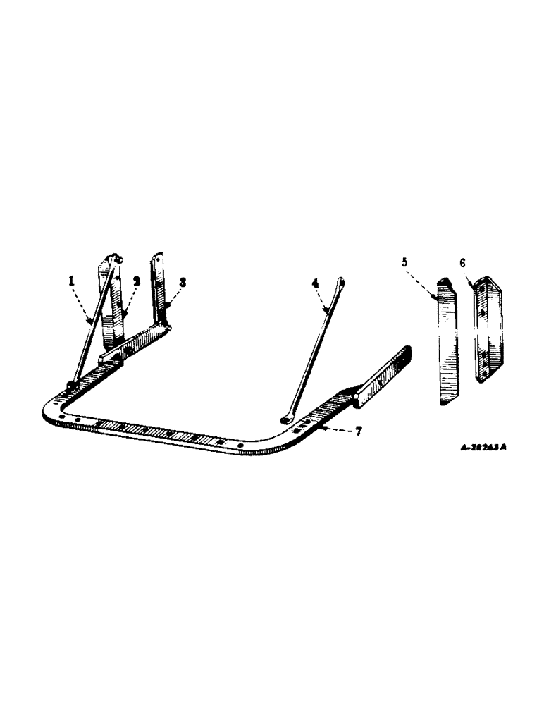 Схема запчастей Case IH 460 - (194) - DRAWBARS & HITCHES, FIXED DRAWBAR, FARMALL 460 SERIES HI-CLEAR TRACTORS Drawbar & Hitches