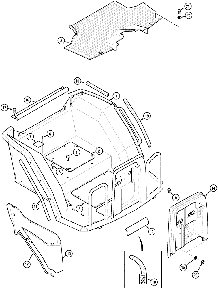 Схема запчастей Case IH MX80C - (09-12) - PLATFORM (09) - CHASSIS