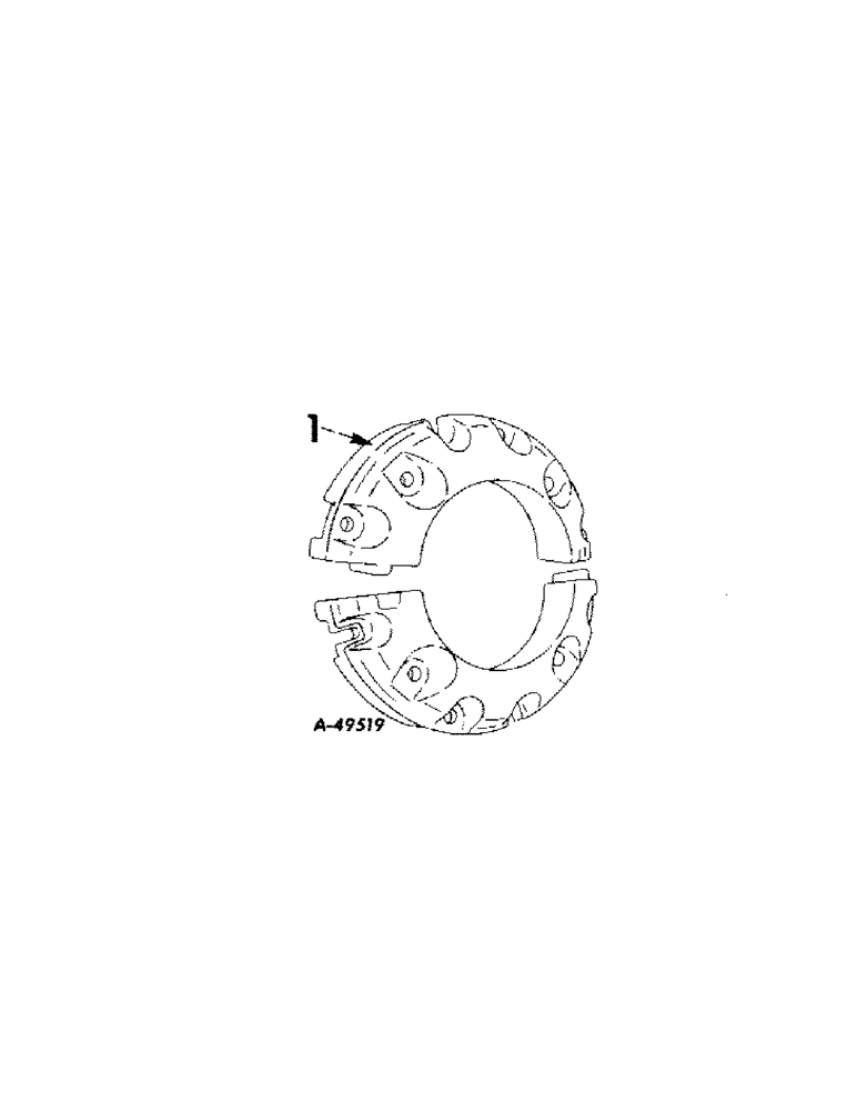 Схема запчастей Case IH 424 - (125) - WHEELS, REAR WHEEL WEIGHTS, SPLIT TYPE, TRACTORS WITH 24 INCH REAR WHEELS (11) - WHEELS