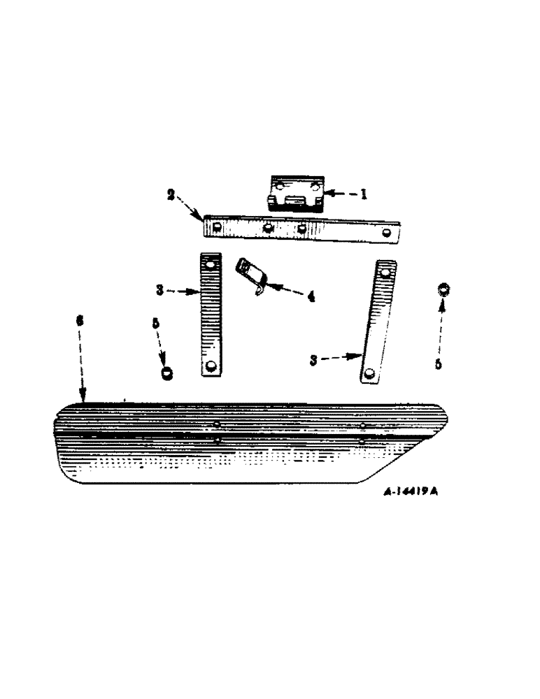 Схема запчастей Case IH F-144 - (B-34[A]) - CULTIVATOR SHIELD, FOR USE WITH SPRING TEETH 