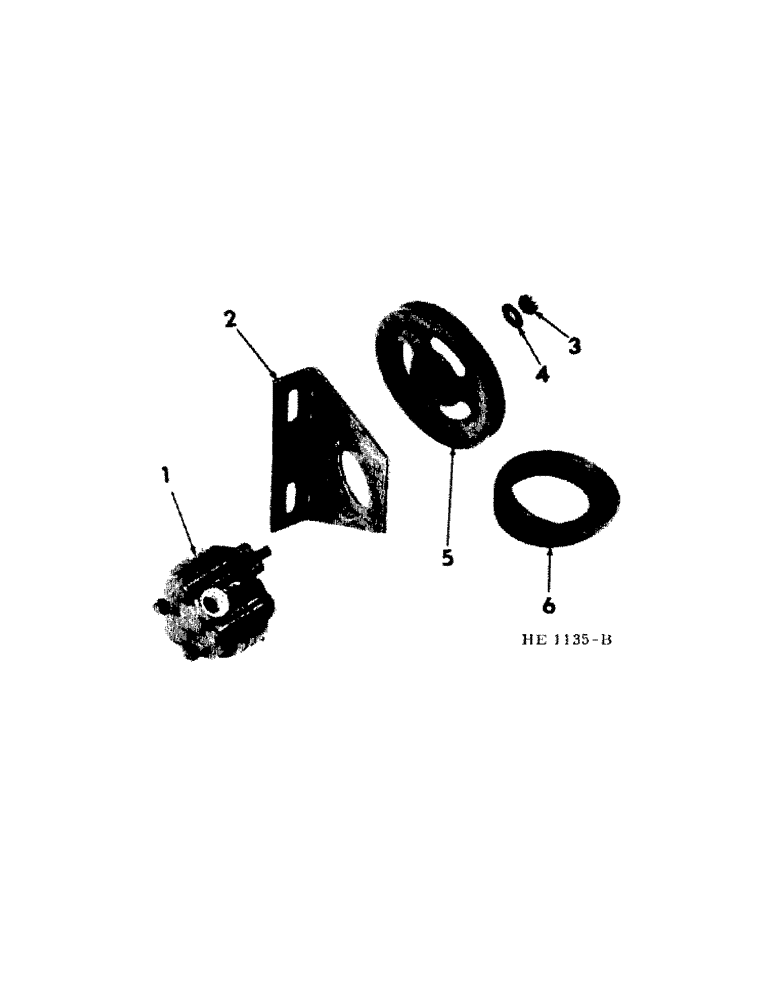 Схема запчастей Case IH 225 - (F-6[A]) - HYDRAULIC SYSTEM, HYDRAULIC PUMP MOUNTING AND DRIVE (07) - HYDRAULIC SYSTEM