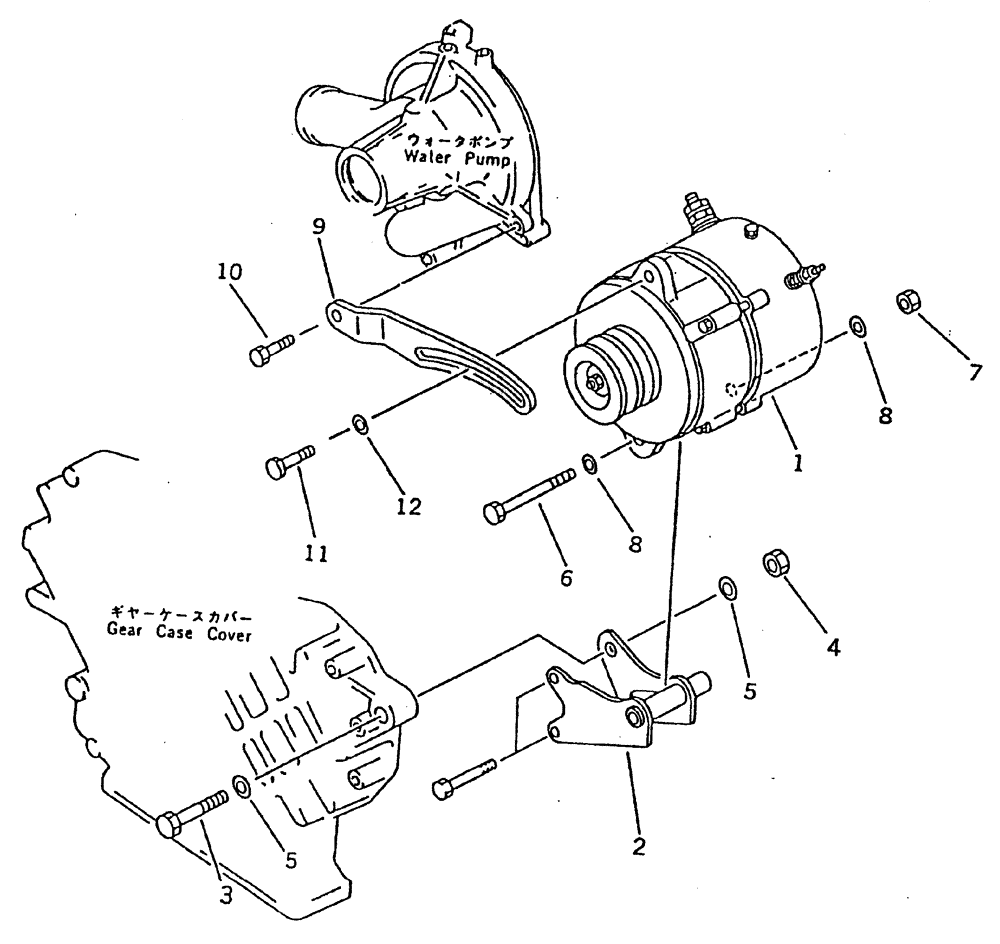 Схема запчастей Case IH 7700 - (C01[50]) - ENGINE ALTERNATOR AND MOUNTING Engine & Engine Attachments