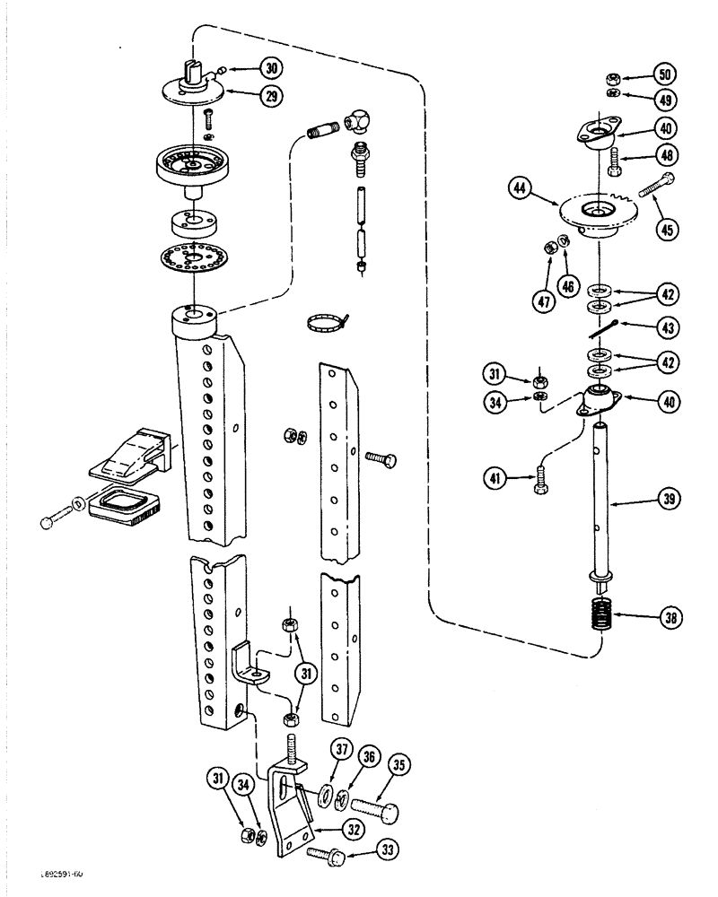 Схема запчастей Case IH 1822 - (9A-060) - MOISTENER STAND (13) - PICKING SYSTEM