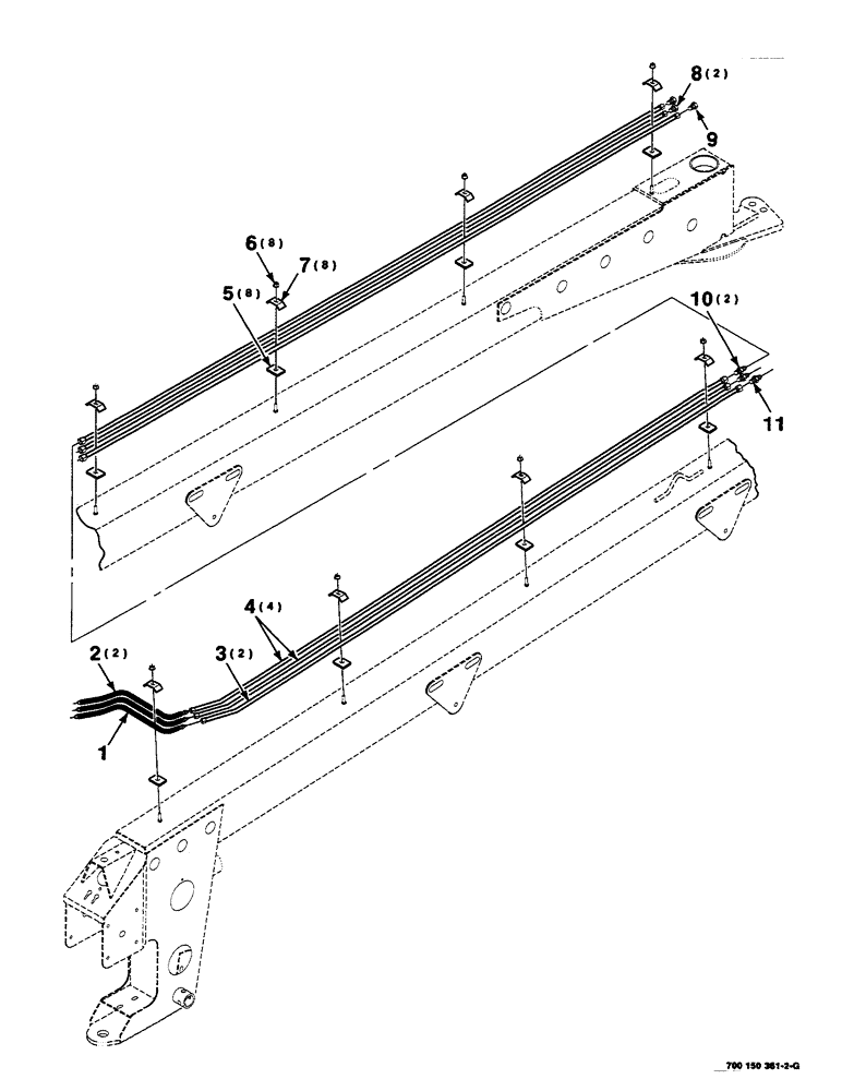 Схема запчастей Case IH DC515 - (8-02) - HYDRAULIC ASSEMBLY, TONGUE (08) - HYDRAULICS