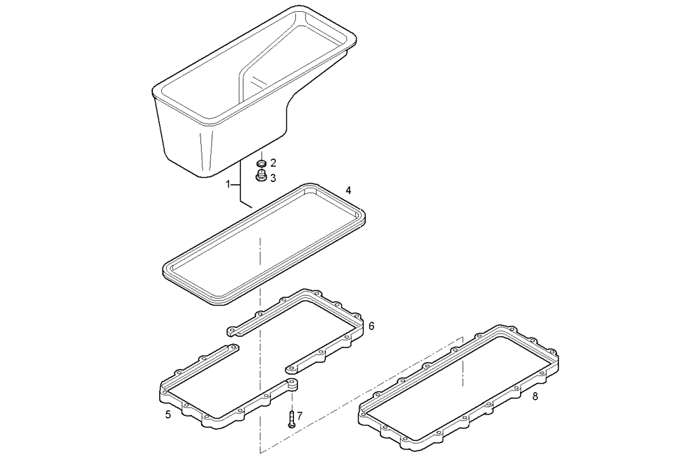 Схема запчастей Case IH F3AE0684N E907 - (0420.194) - OIL SUMP 