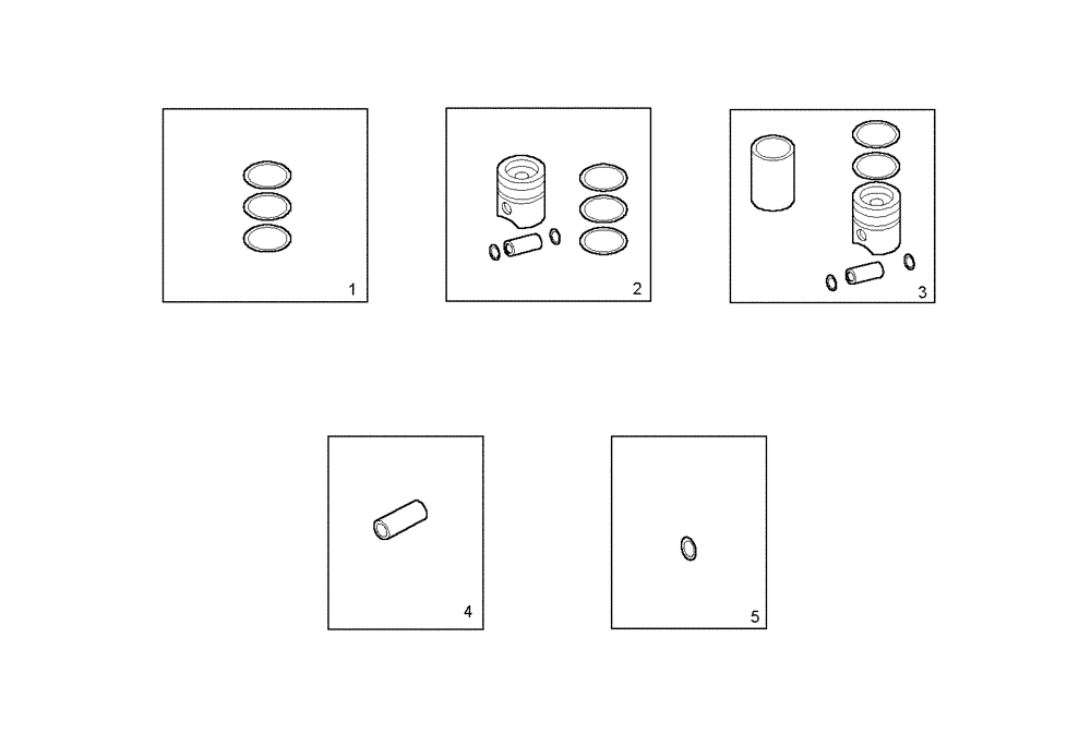 Схема запчастей Case IH F3CE0684A E001 - (0820.215) - PISTON ASSY - PISTON RINGS - PISTON PIN 