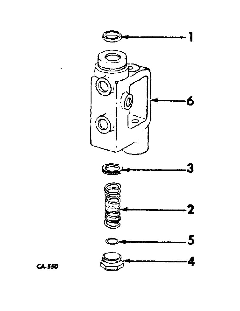 Схема запчастей Case IH 826 - (07-32) - DRIVE TRAIN, DIFFERENTIAL LOCK VALVE (04) - Drive Train